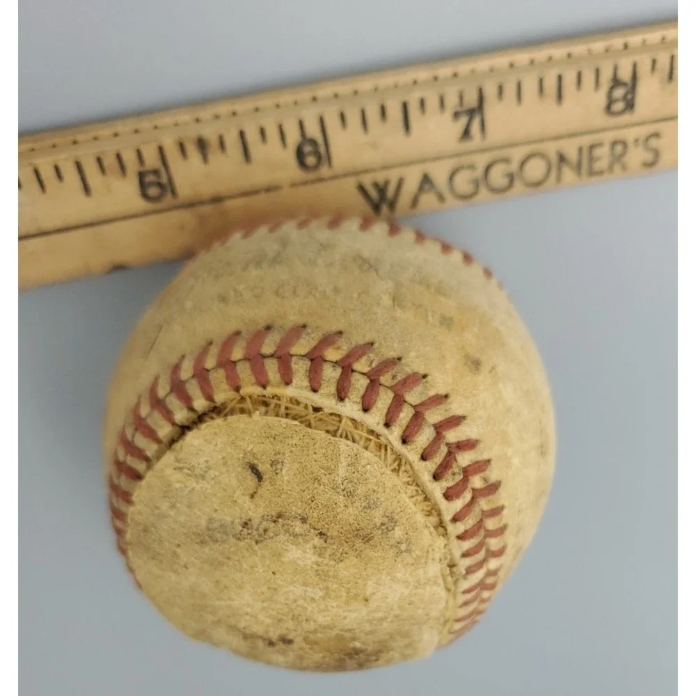 Vintage‎ Rawlings All Leather Baseball For Crafting, Damaged, Official League